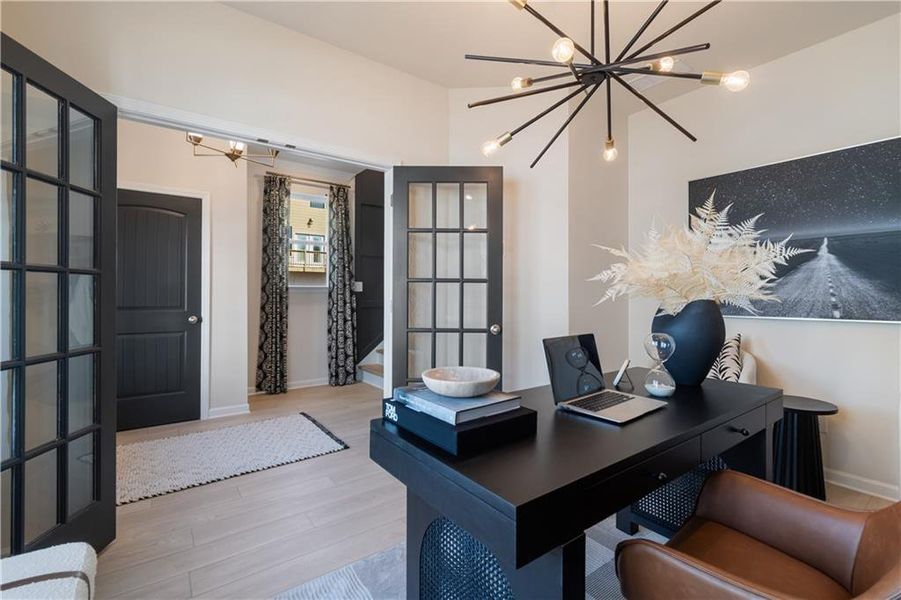 Furnished interior view inside a new home in Silverock, McDonough (Image 38).