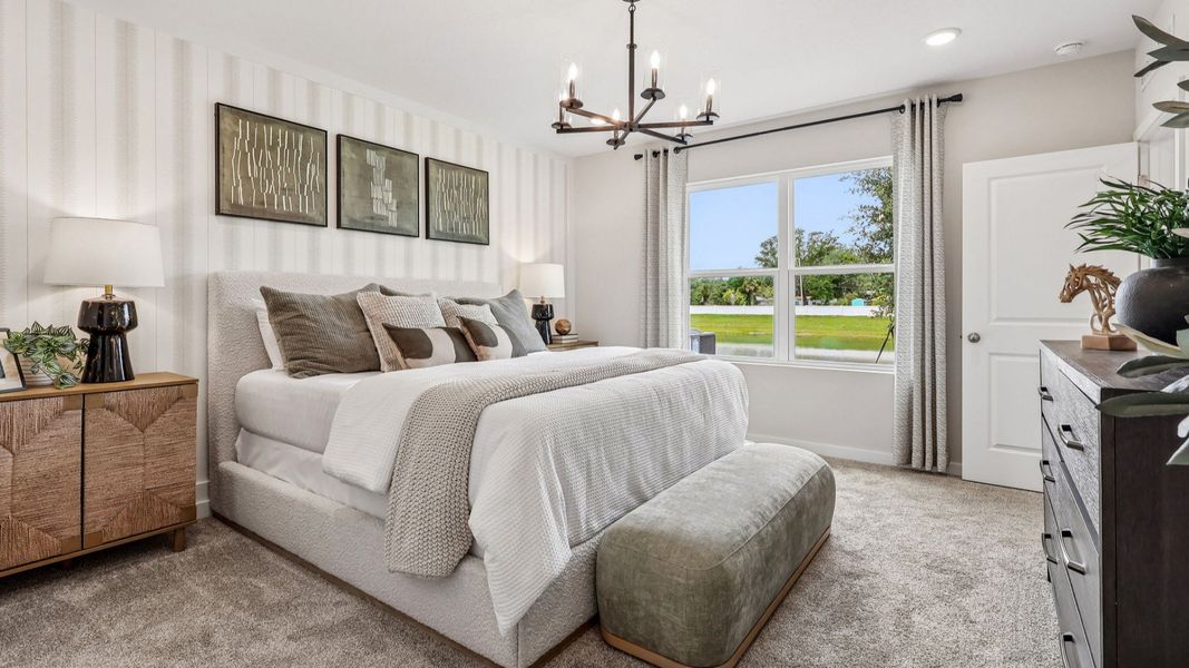 Primary Suite in the Flagler Floorplan by DRB Homes