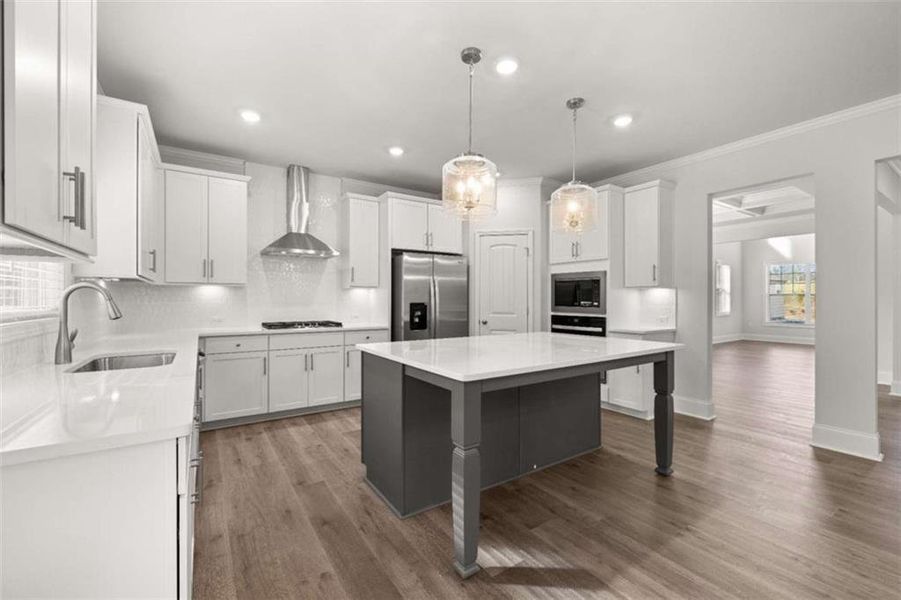 Furnished interior view inside a new home in Holland Estates, Powder Springs (Image 5).