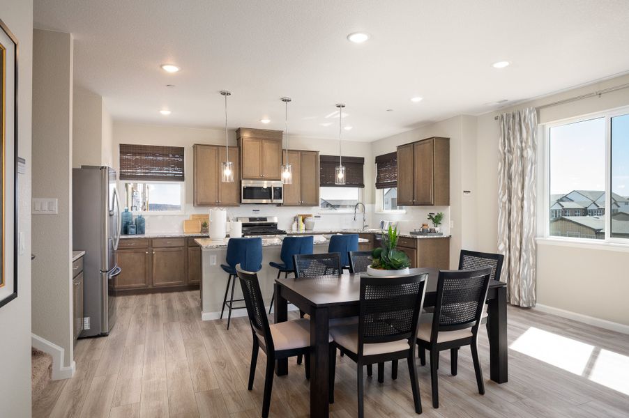 Furnished interior view inside a new home in The Vistas at West Mesa, Colorado Springs (Image 6).