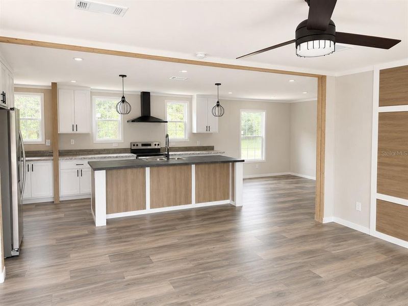 Furnished interior view inside a new home in , Okeechobee (Image 4).