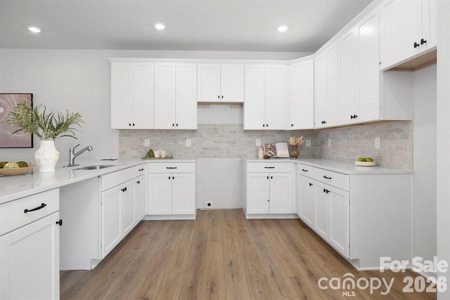 Furnished interior view inside a new home in Edgewood Preserve, Huntersville (Image 9).