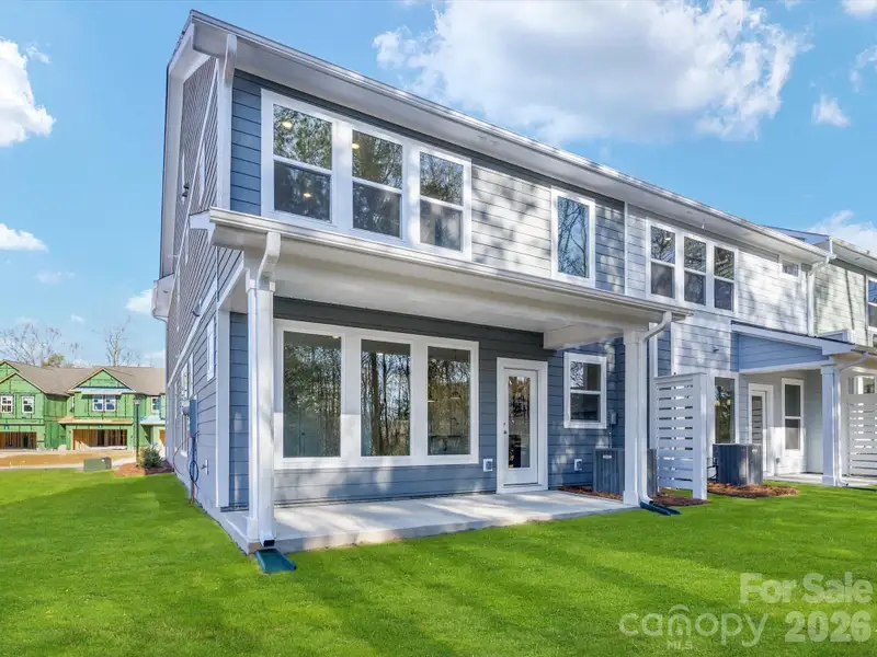 Exterior details and patio area of a home in Westview Towns, Waxhaw (Image 4).