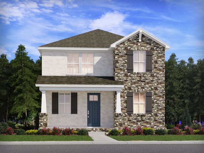 Front exterior of a home in the Benders Cove - Premier Series community, located in Mount Juliet, TN (Image 3).