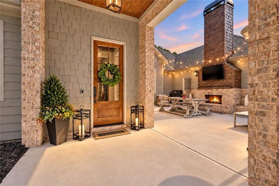 Exterior details and patio area of a home in , Newnan (Image 28).