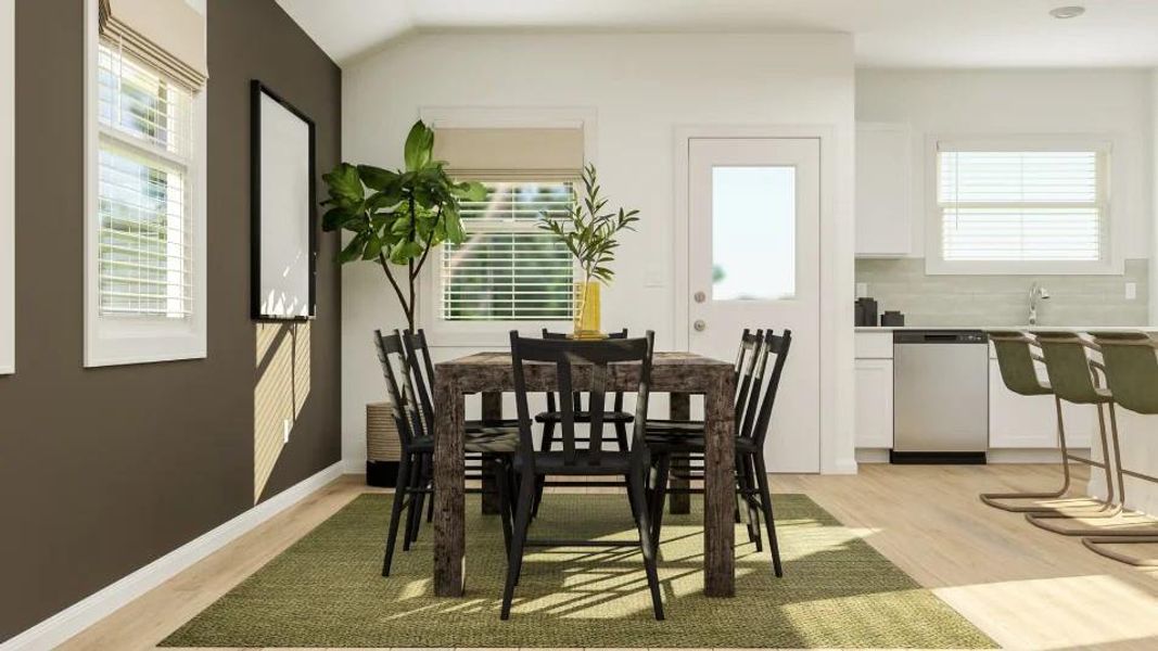 Furnished interior view inside a new home in Cotton Brook: Highlands 3 Car Collection, Hutto (Image 14).