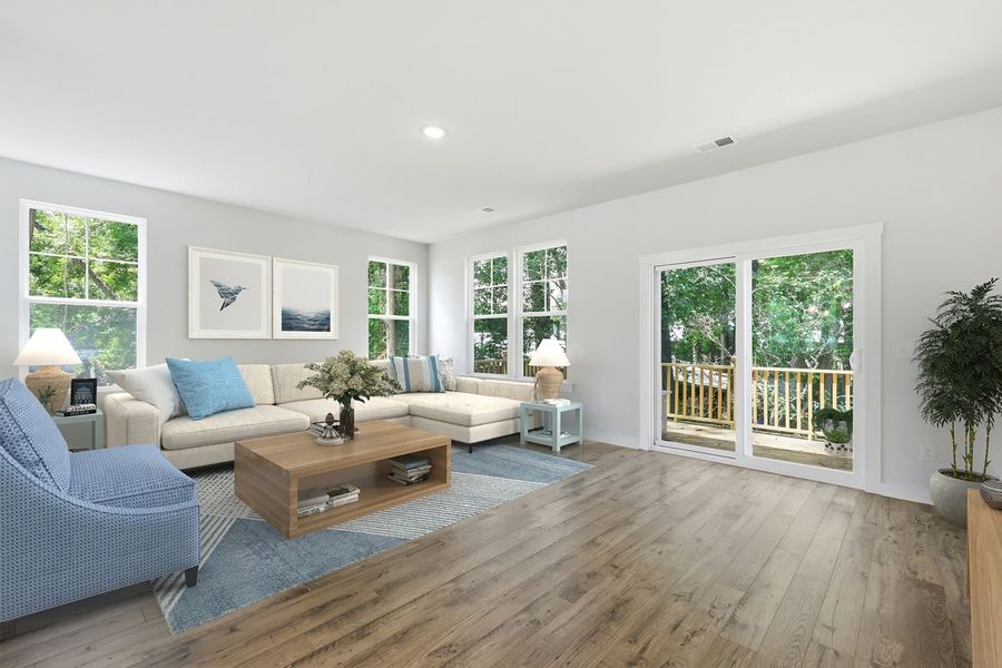 Furnished interior view inside a new home in Rhetts Cove, Johns Island (Image 8).