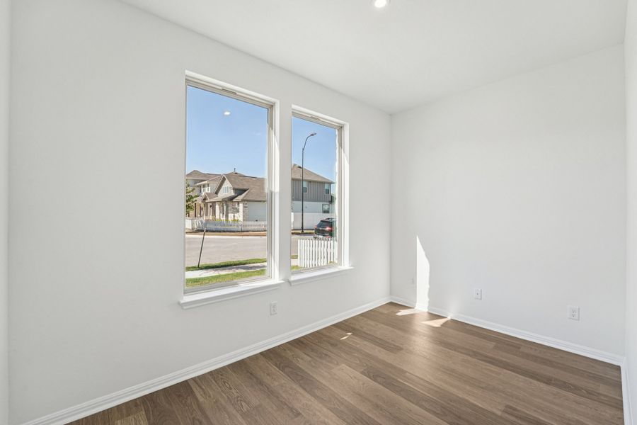 Spacious, unfurnished interior of a new home in Sage Hollow, Kyle (Image 16). Spacious, unfurnished interior of a new home in Sage Hollow, Kyle (Image 16).