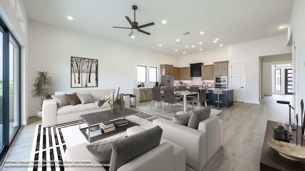 Furnished interior view inside a new home in Easton Park, Austin (Image 6).