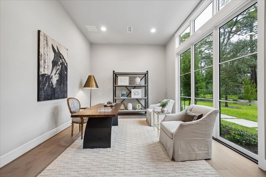 Furnished interior view inside a new home in , Houston (Image 28).