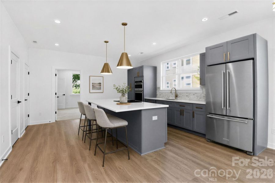 2nd floor kitchen virtually staged