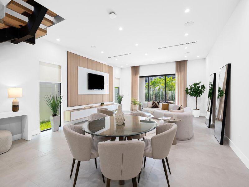 Furnished interior view inside a new home in , Fort Lauderdale (Image 6). Furnished interior view inside a new home in , Fort Lauderdale (Image 6).