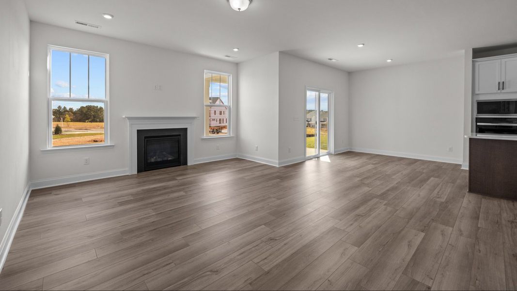 The Fairfield Plan by DRB Homes in McBride Indian Trail, NC - Living
