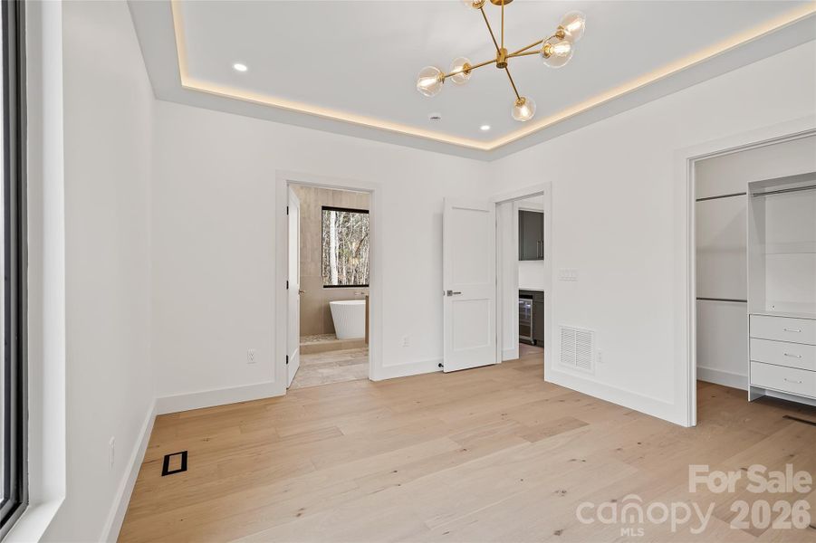 Primary suite on the main level