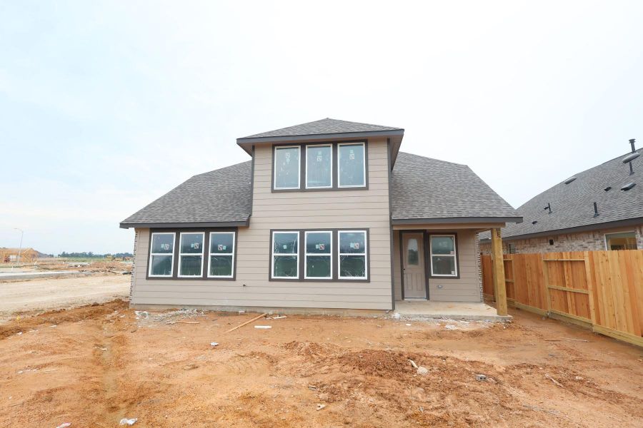 Backyard with covered patio - still under construction!