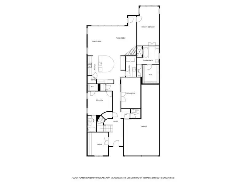2D floor plan layout of this home in Harvest, Northlake, TX (Image 6).