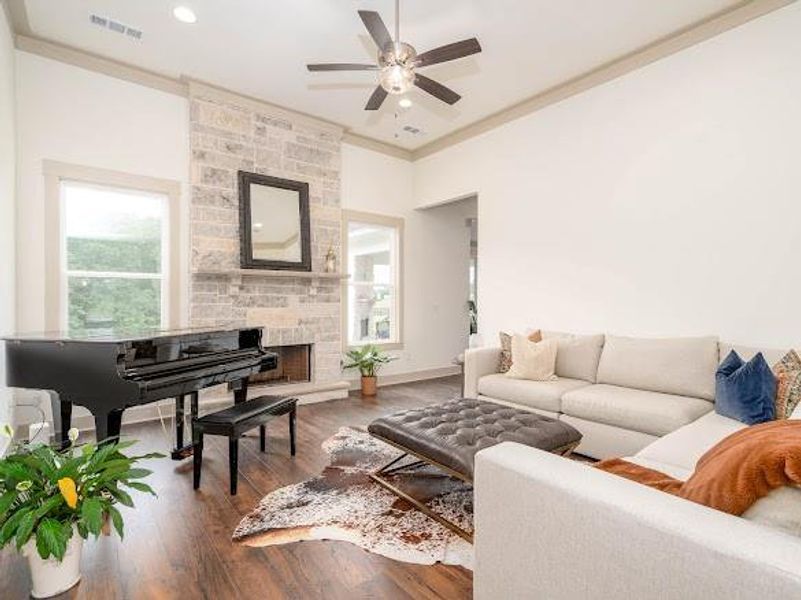 Furnished interior view inside a new home in , Cumming (Image 31).