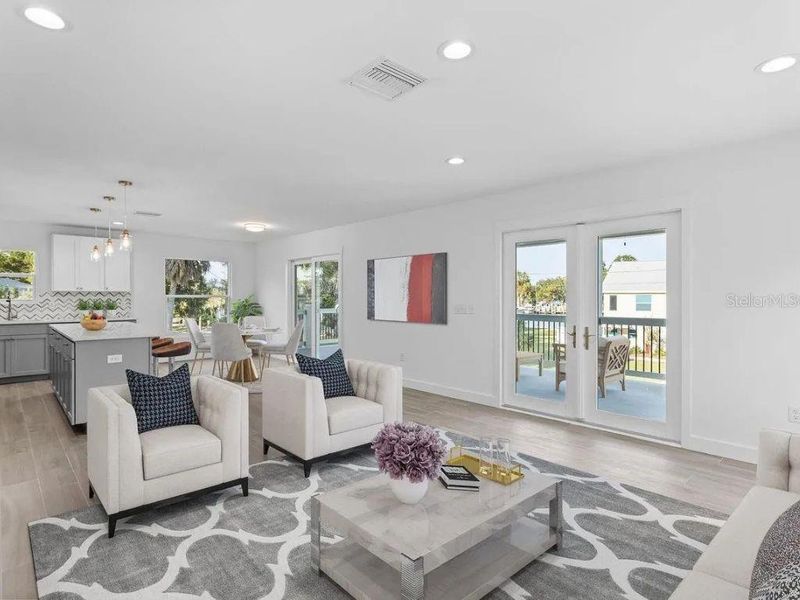 Furnished interior view inside a new home in , New Port Richey (Image 2). Furnished interior view inside a new home in , New Port Richey (Image 2).