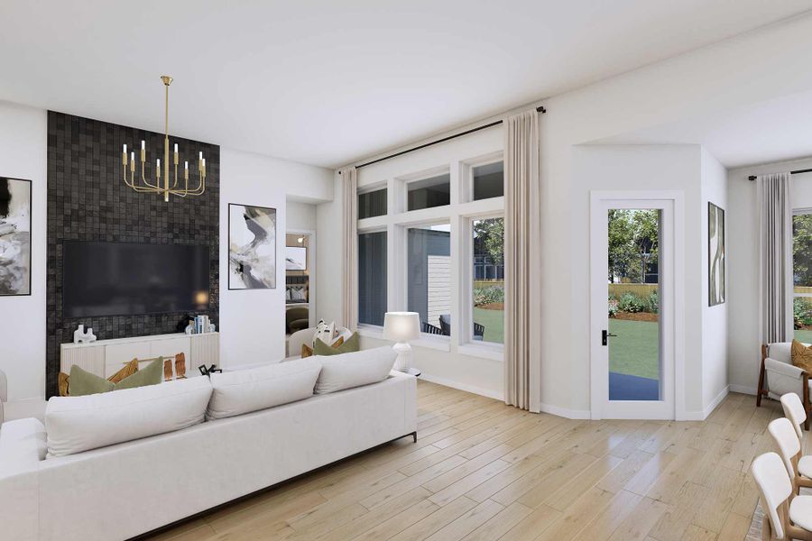 The Flower Mound - Family Room The Flower Mound - Family Room