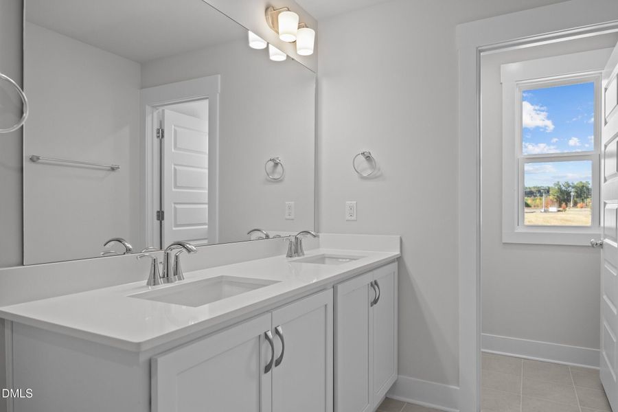 Primary Bathroom - Classic White Button