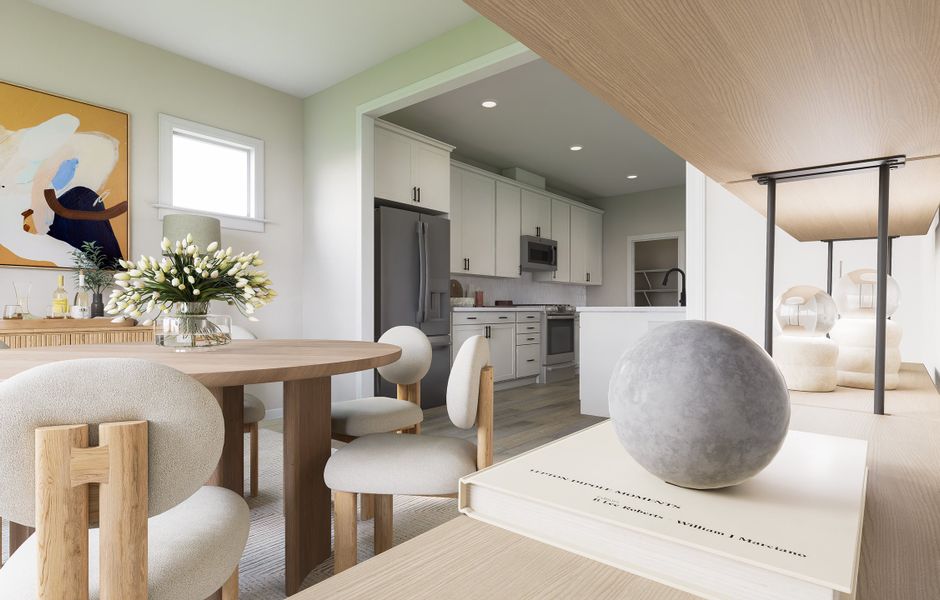Furnished interior view inside a new home in Silverstone, Knightdale (Image 12).