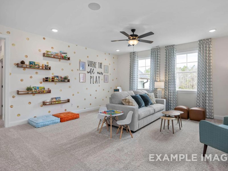 Furnished interior view inside a new home in Laneridge Estates, Raleigh (Image 10).