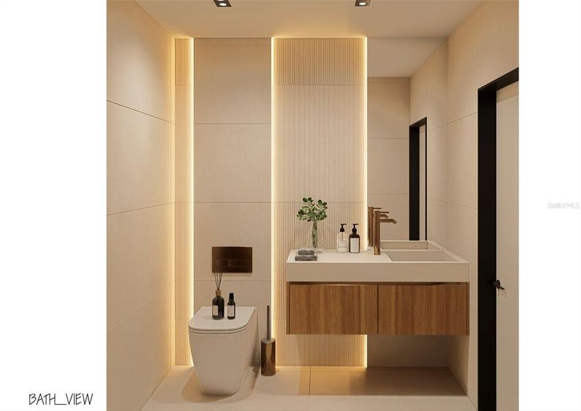 Furnished interior view inside a new home in , Sarasota (Image 28).