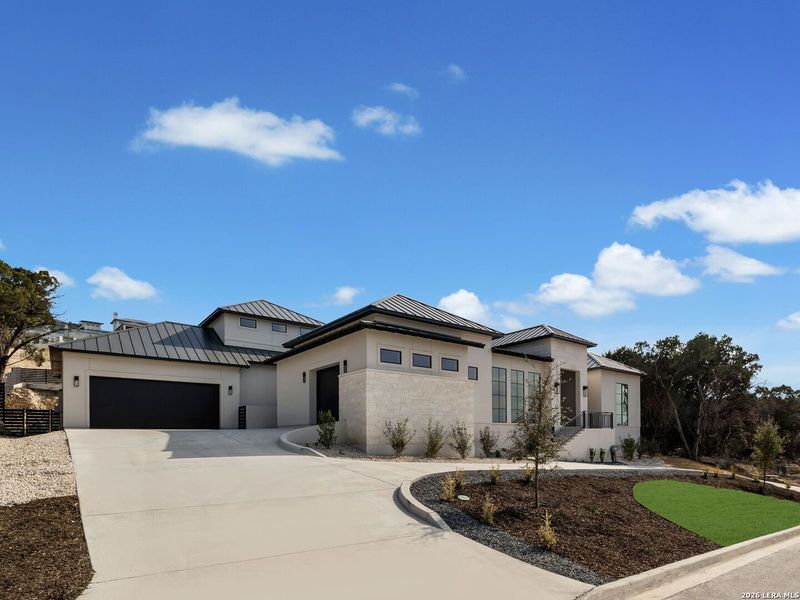 Front exterior of a new home in , San Antonio, TX, highlighting curb appeal (Image 27).