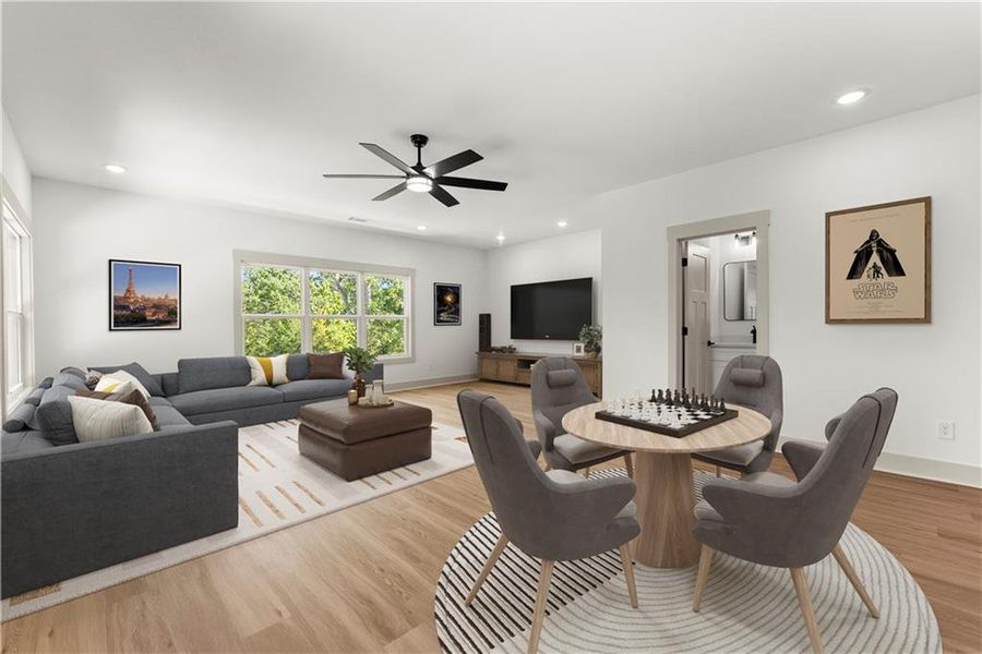 Furnished interior view inside a new home in , Baldwin (Image 15).