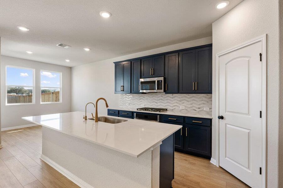 Furnished interior view inside a new home in Berry Creek Highlands, Georgetown (Image 9). Furnished interior view inside a new home in Berry Creek Highlands, Georgetown (Image 9).