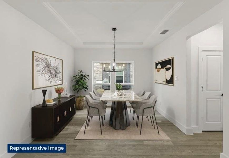 Furnished interior view inside a new home in Edgewood Creek, Celina (Image 10). Furnished interior view inside a new home in Edgewood Creek, Celina (Image 10).