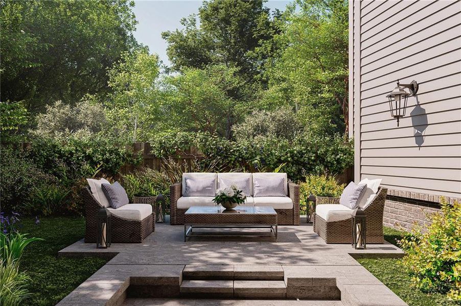 Exterior details and patio area of a home in , Atlanta (Image 21).