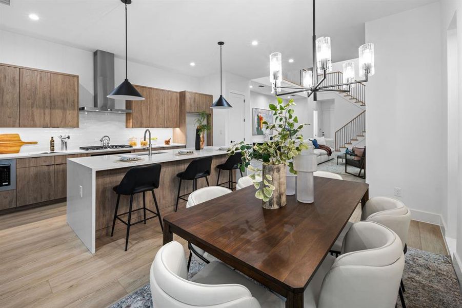 Furnished interior view inside a new home in , Dallas (Image 26).