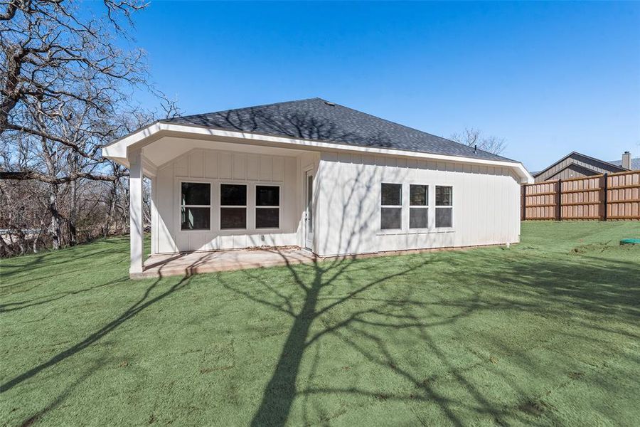 Exterior details and patio area of a home in , Azle (Image 25). Exterior details and patio area of a home in , Azle (Image 25).