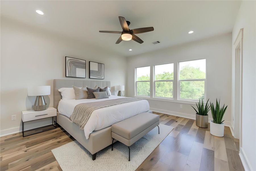 Furnished interior view inside a new home in , Houston (Image 12).