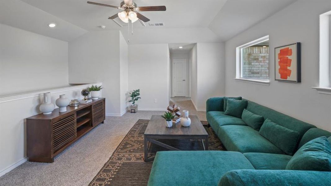 Furnished interior view inside a new home in The Preserve at Forum, Grand Prairie (Image 24). Furnished interior view inside a new home in The Preserve at Forum, Grand Prairie (Image 24).
