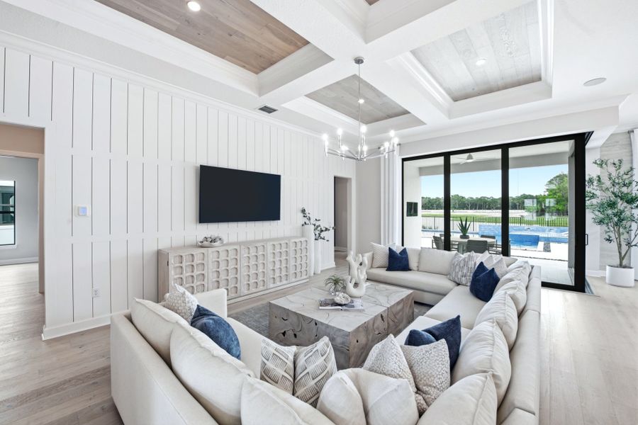 Representative furnished interior of a home built from the Regalia by DiVosta in Amara, Lake Worth (Image 10). Representative furnished interior of a home built from the Regalia by DiVosta in Amara, Lake Worth (Image 10).
