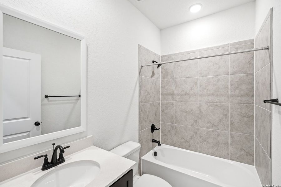 Furnished interior view inside a new home in Rose Hill, San Antonio (Image 7). Furnished interior view inside a new home in Rose Hill, San Antonio (Image 7).