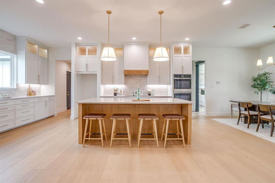 large kitchen island