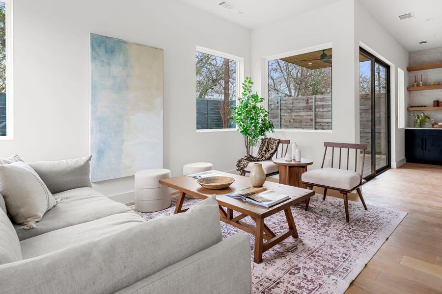 Furnished interior view inside a new home in , Austin (Image 26).