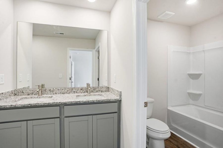 Furnished interior view inside a new home in The Woodlands Preserve, Jackson (Image 7). Furnished interior view inside a new home in The Woodlands Preserve, Jackson (Image 7).