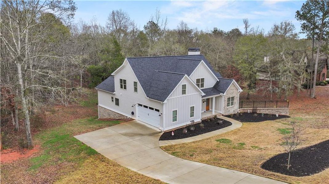 Front exterior of a new home in , Watkinsville, GA, highlighting curb appeal (Image 16).