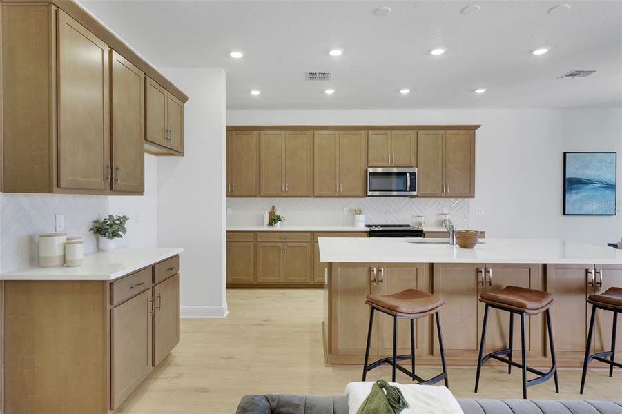 Furnished interior view inside a new home in Green Key Village, Lady Lake (Image 13).