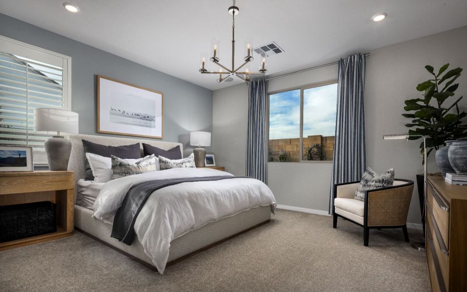 Representative furnished interior of a home built from the Daisy by Brookfield Residential in Wildflower at Blossom Rock, Apache Junction (Image 11).