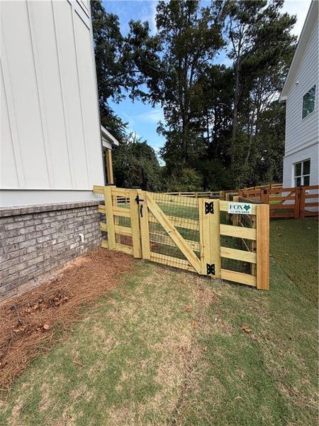 Exterior details and patio area of a home in , Marietta (Image 20).