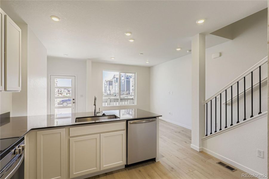 Furnished interior view inside a new home in Parterre: The Parkside Collection, Thornton (Image 7).