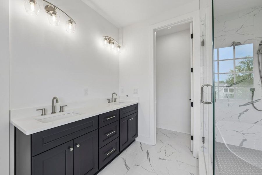 Furnished interior view inside a new home in Skyview On Broad, Sugar Hill (Image 15).