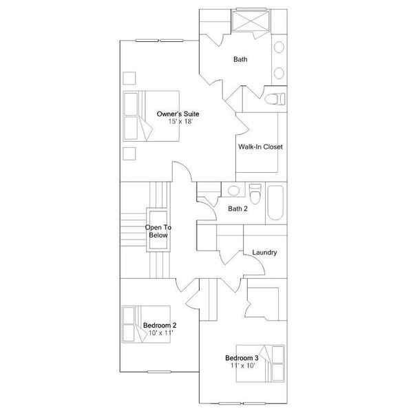 2D floor plan layout of this home in , Charlotte, NC (Image 5).