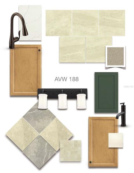 Sample of building materials used in homes in Avalon West, Spring Hill (Image 4). Sample of building materials used in homes in Avalon West, Spring Hill (Image 4).