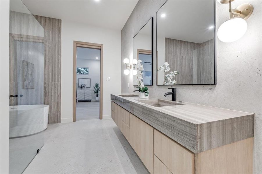 Furnished interior view inside a new home in , Dallas (Image 17).